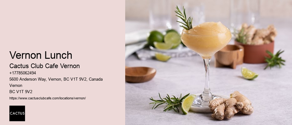 Vernon's happiest hours for drinks