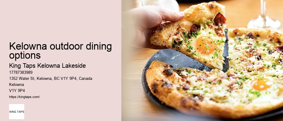 Lakeside dining with private dining options Kelowna
