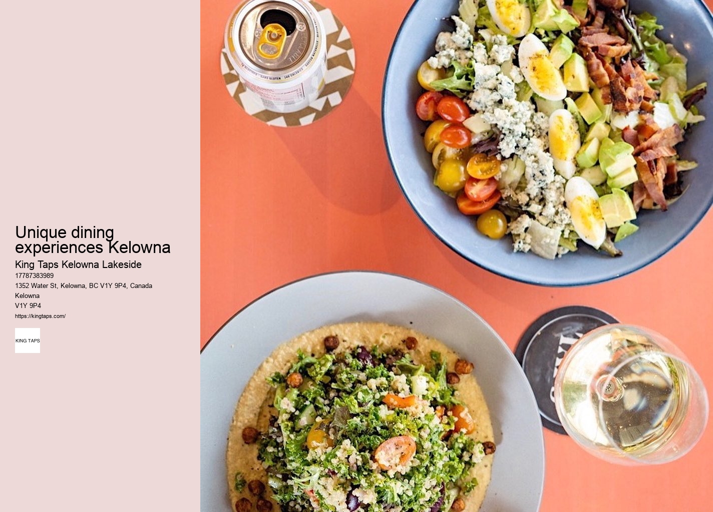 Best places for family meals in Kelowna