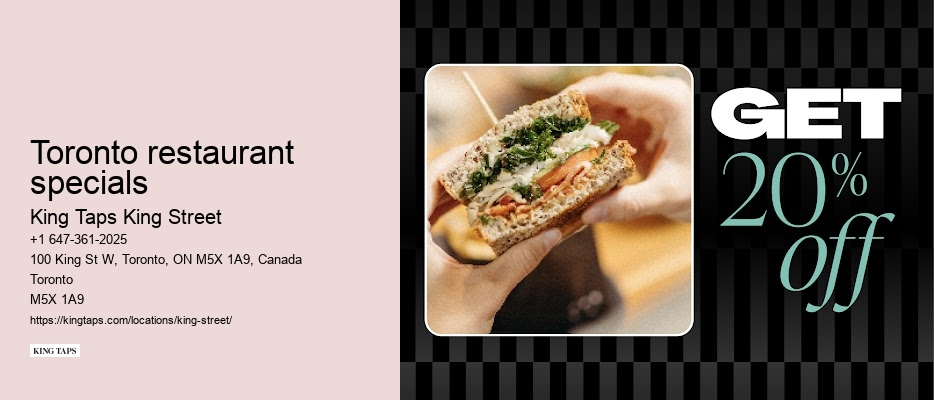 Weekly delights: Toronto restaurant specials