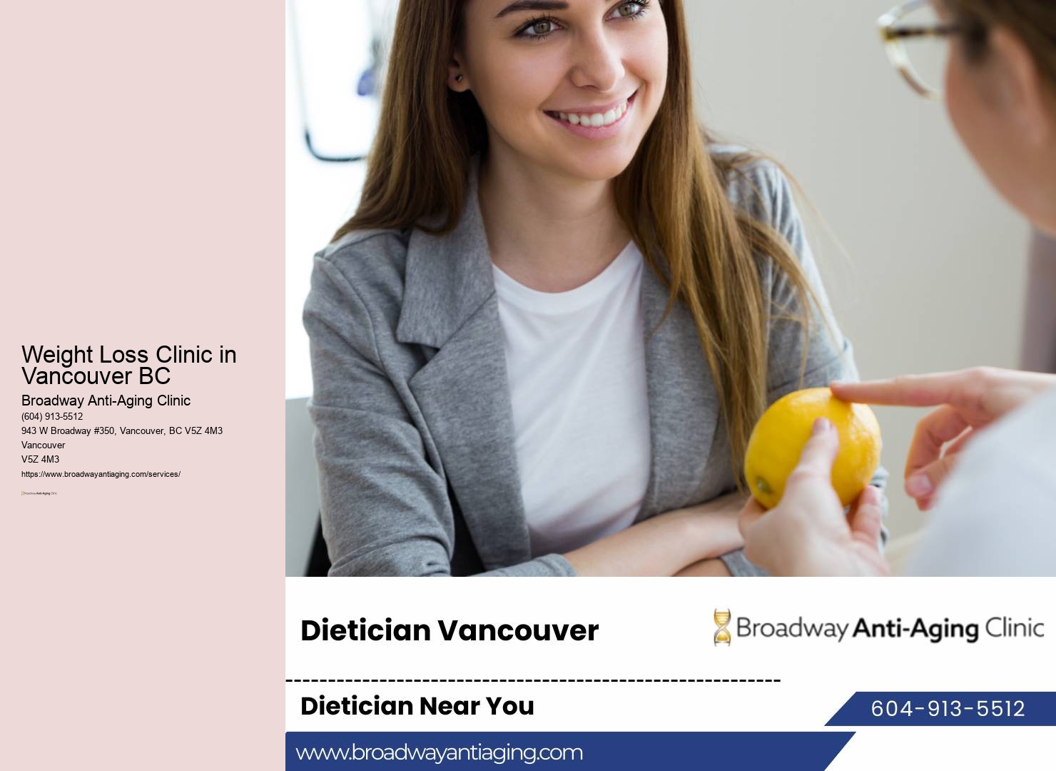 Personalized Dietary Plans Vancouver BC