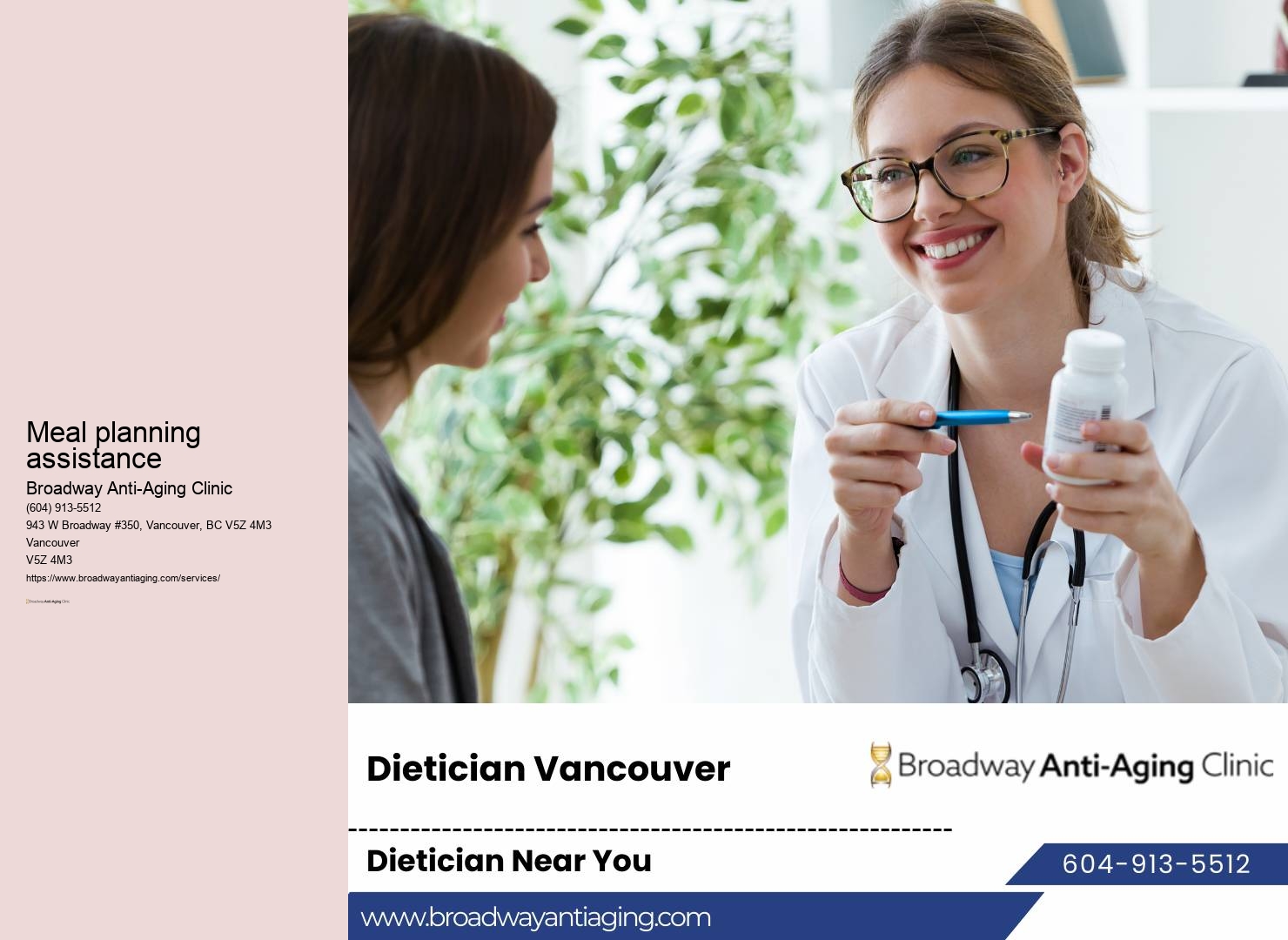 Tailored Dietary Advice Vancouver BC