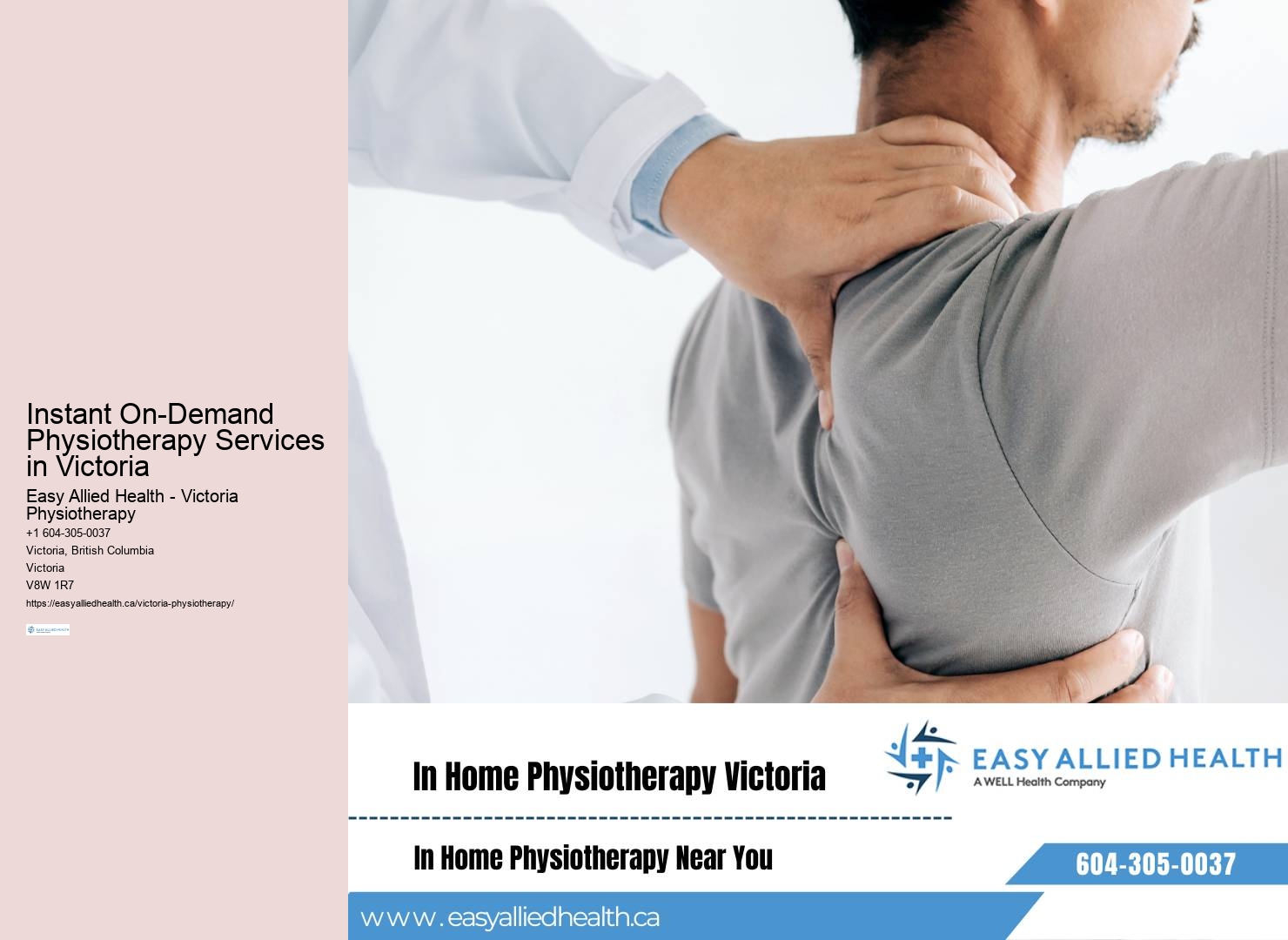 Instant On-Demand Physiotherapy Services in Victoria