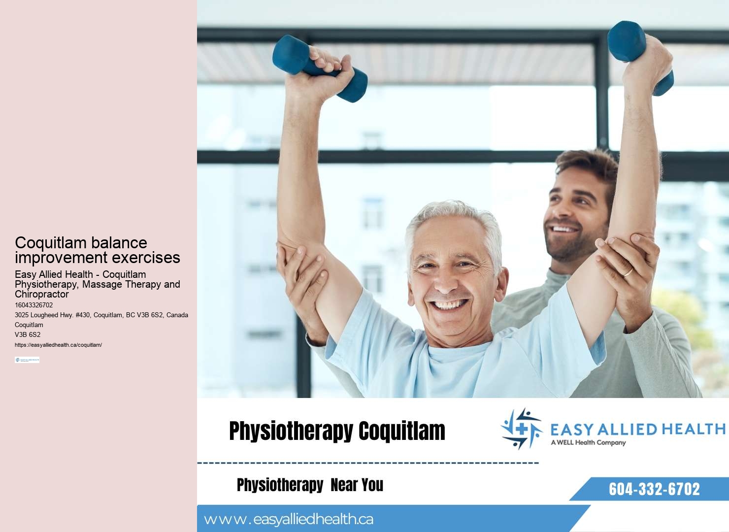 Coquitlam Physiotherapy for Back Pain