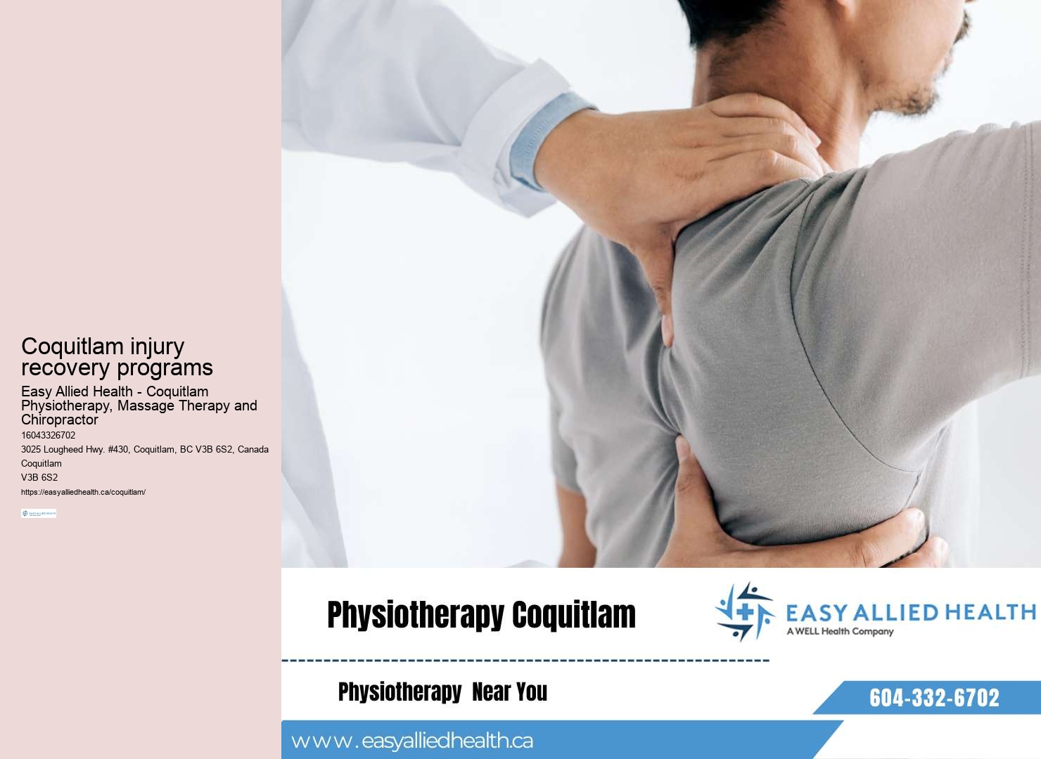 Pain management solutions Coquitlam