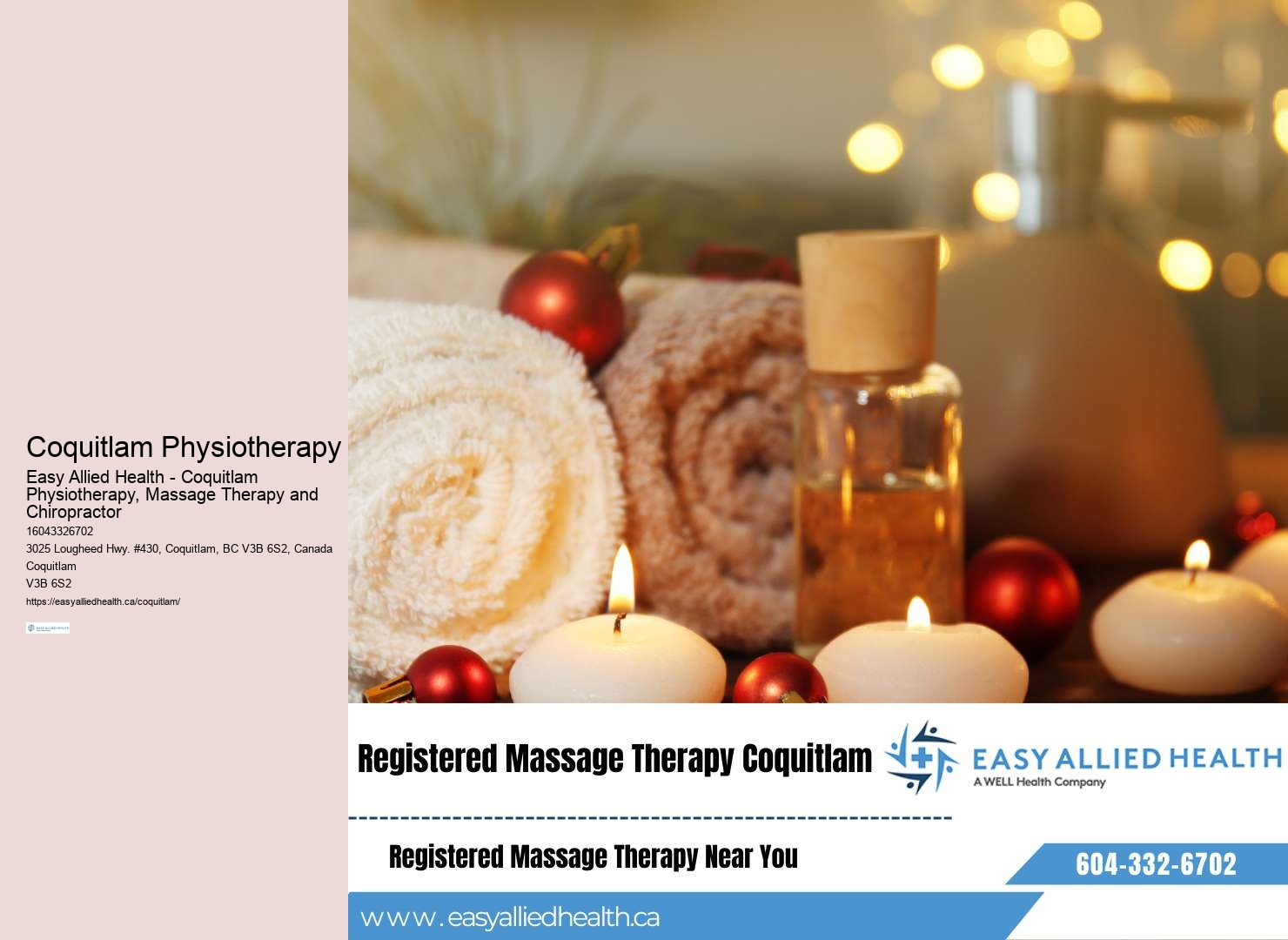 Coquitlam Physiotherapy for Posture Correction