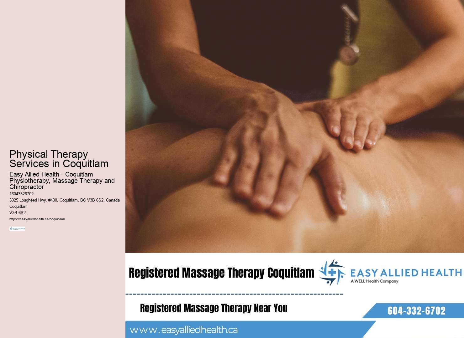 Coquitlam Rehabilitation Therapy Options