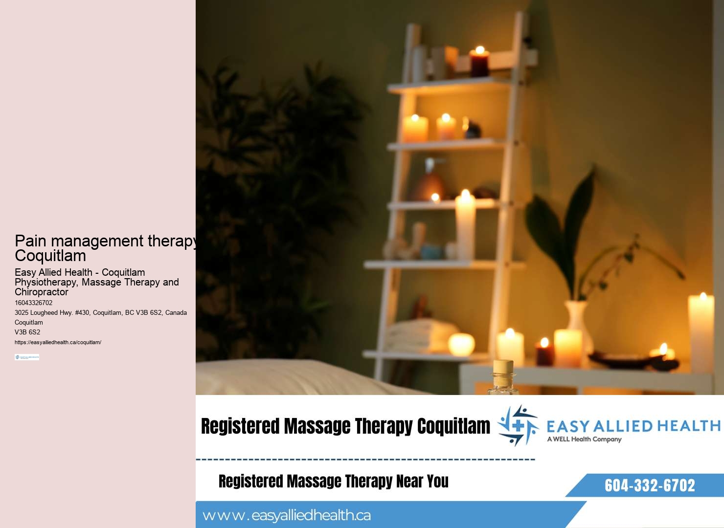 Specialized movement therapy Coquitlam