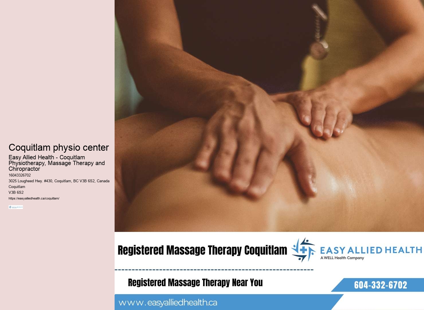 Skilled physiotherapist Coquitlam