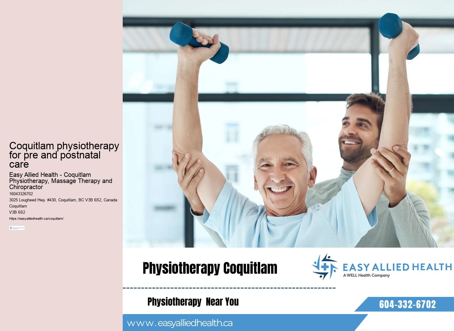 Holistic approach to physiotherapy Coquitlam