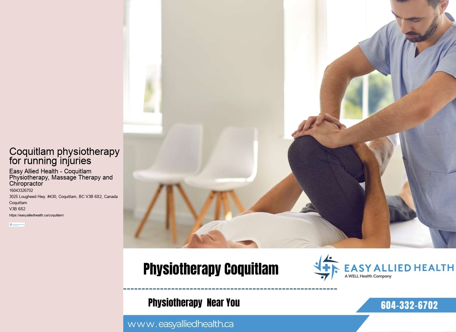 Coquitlam's finest physiotherapy professionals