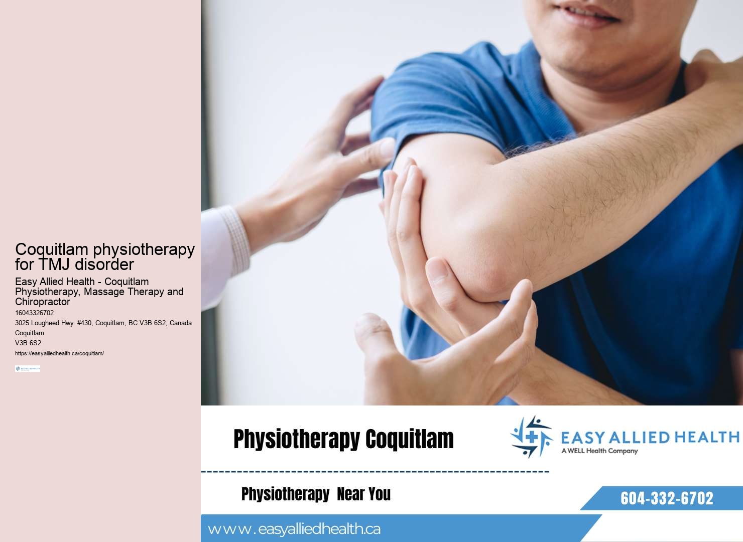 Specialized physiotherapy care Coquitlam