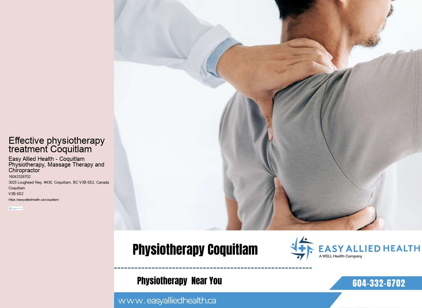Coquitlam physiotherapy for neuromuscular re-education
