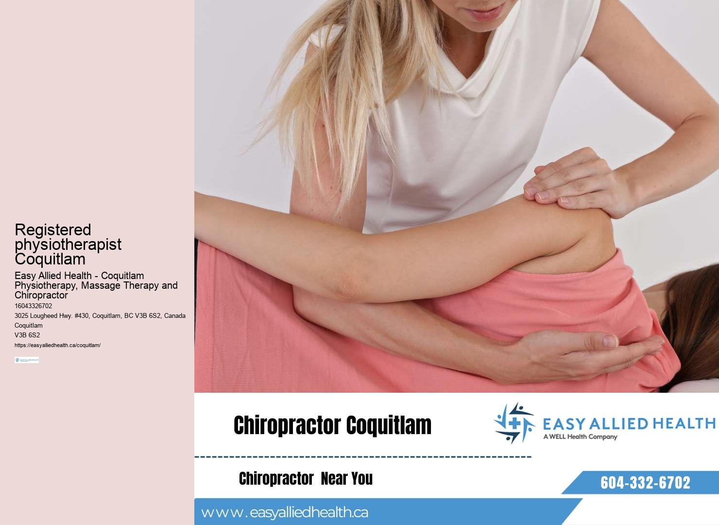 Personalized rehabilitation programs Coquitlam