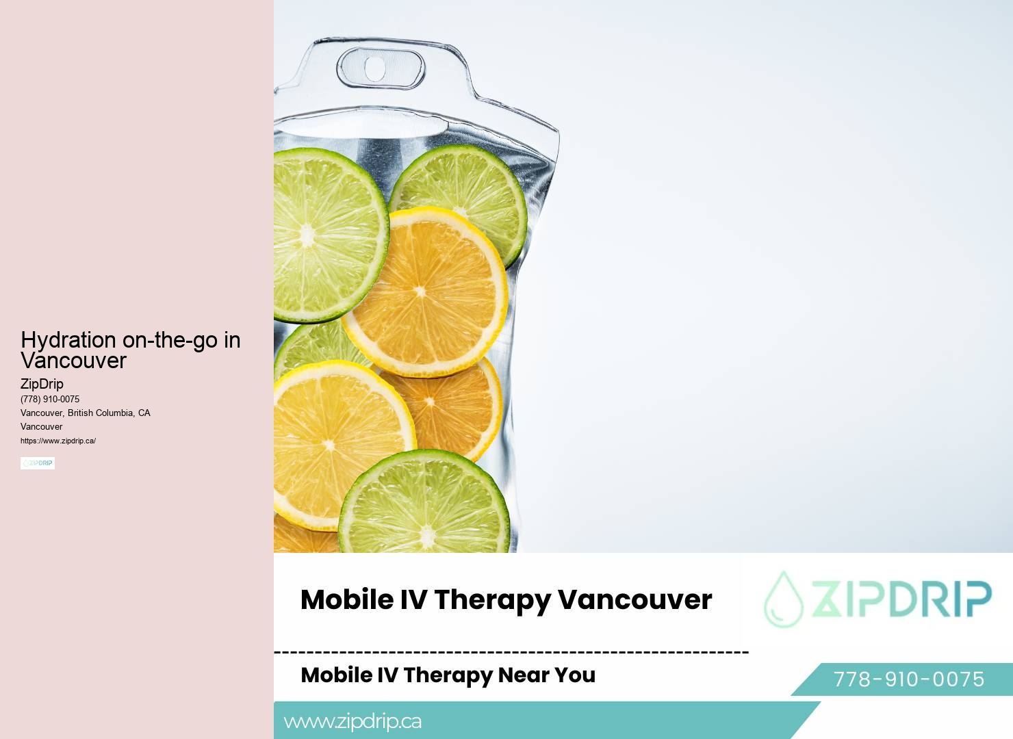 Mobile IV therapy for immune system support in Vancouver