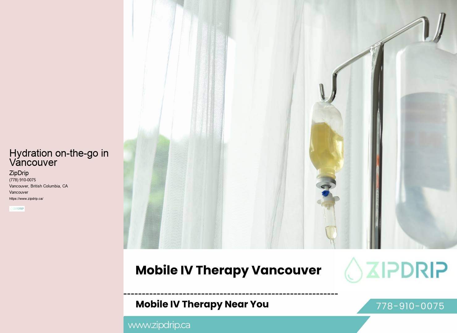 Vancouver mobile IV therapy for chronic fatigue