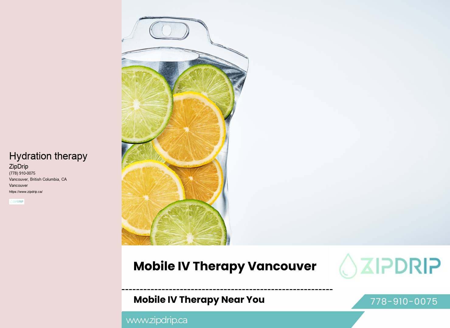 Vitamin IV therapy Vancouver