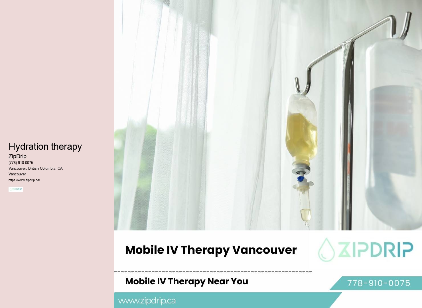 Mobile IV hydration for hydration boost before weddings Vancouver