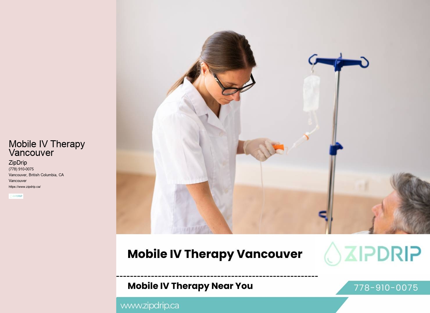 Mobile IV therapy for jet lag recovery Vancouver