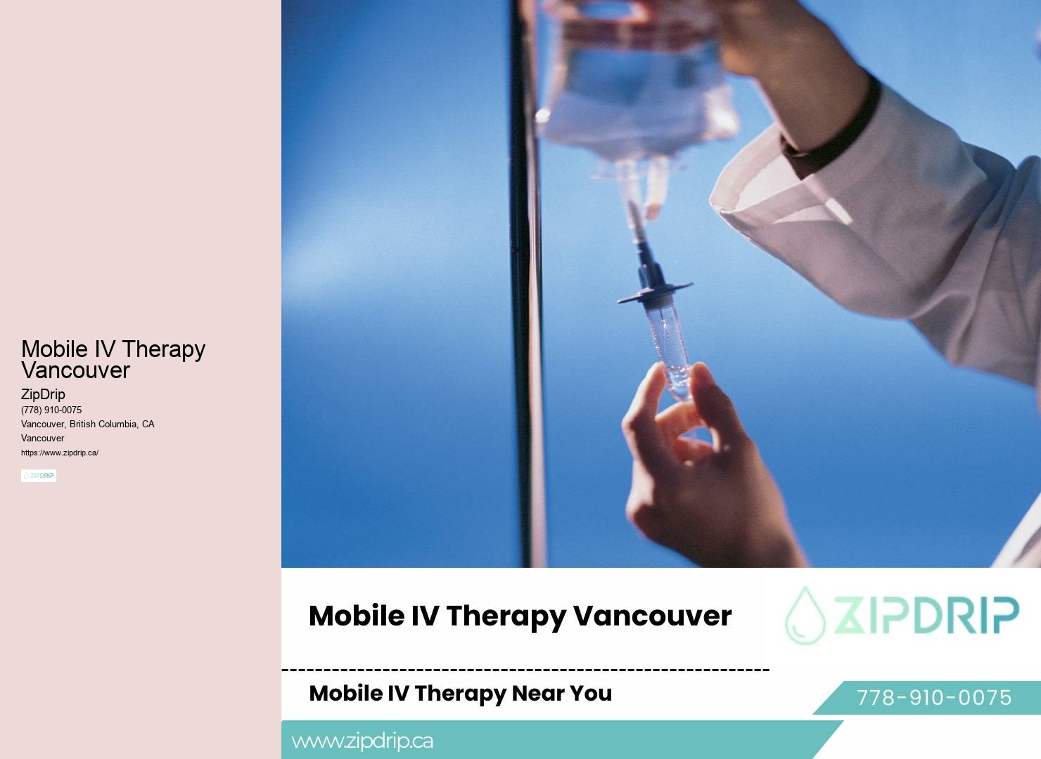 Mobile IV therapy for hangover cure and relief in Vancouver