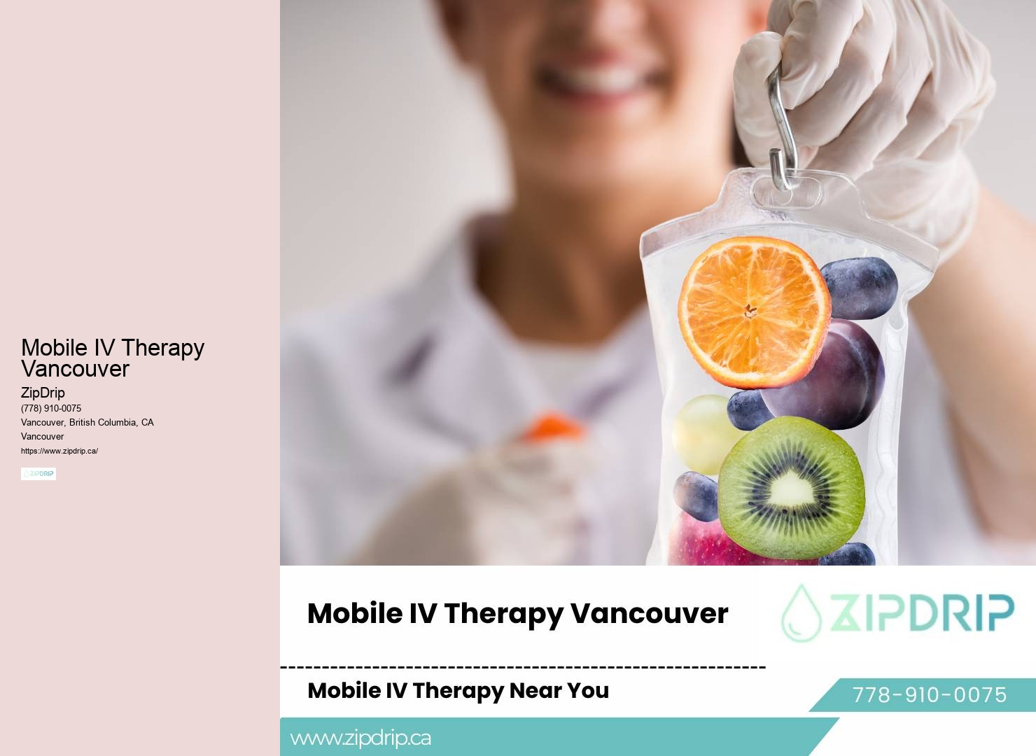 Mobile IV therapy for hangover recovery assistance Vancouver