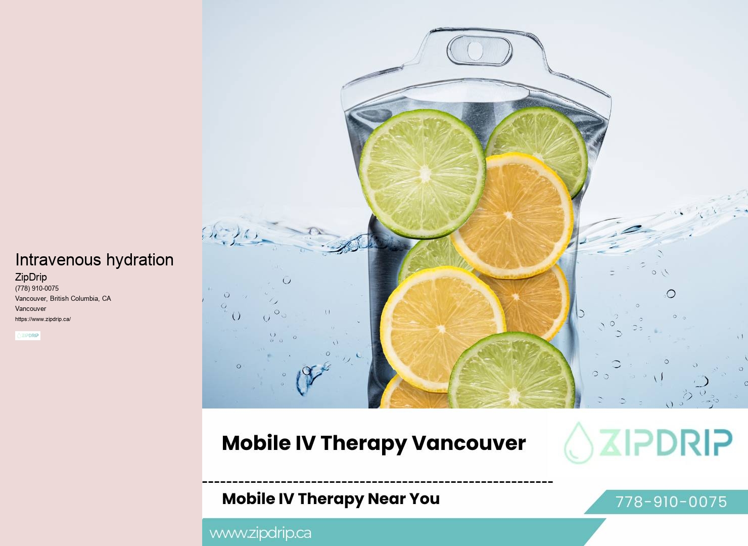 IV drip for anti-aging benefits in Vancouver