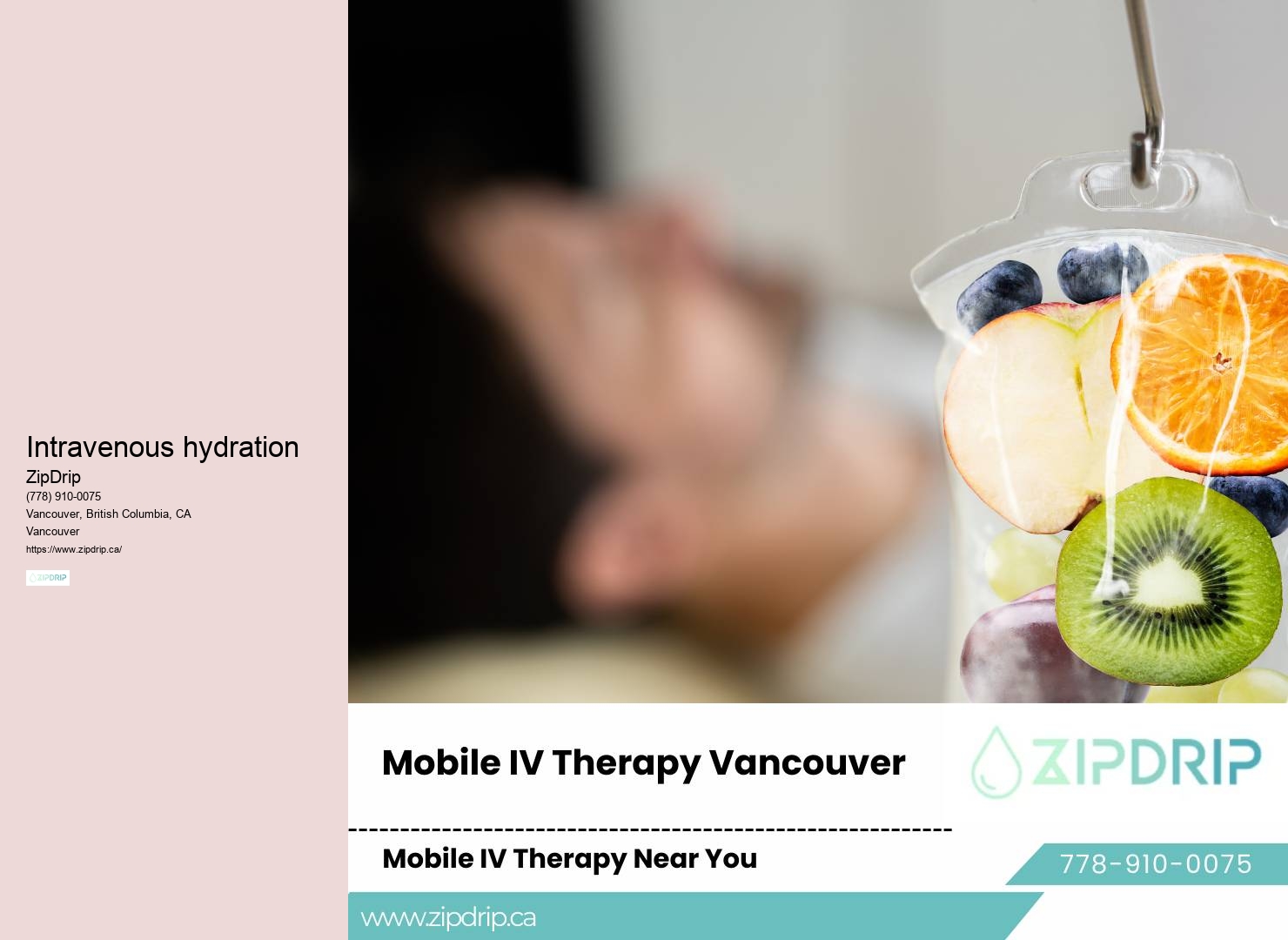 Mobile IV hydration for post-surgery recovery Vancouver
