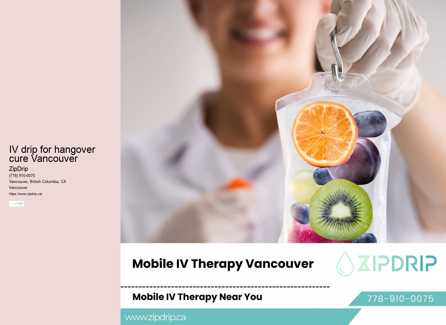 Vancouver mobile IV therapy for chronic fatigue