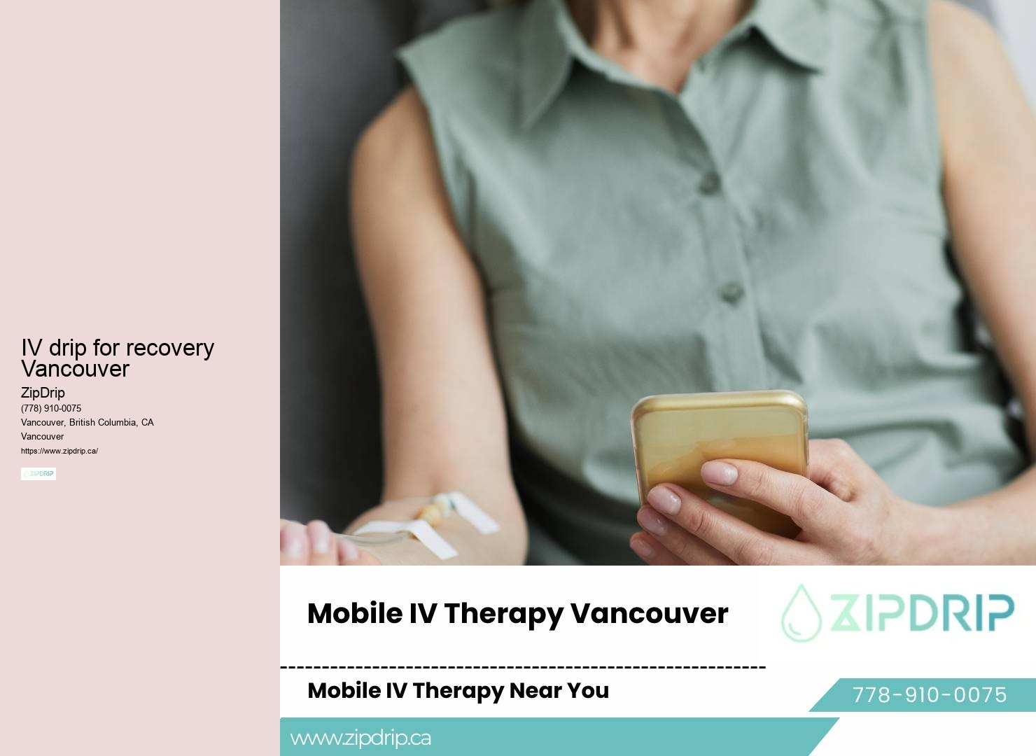 Vancouver IV therapy for stress relief and relaxation