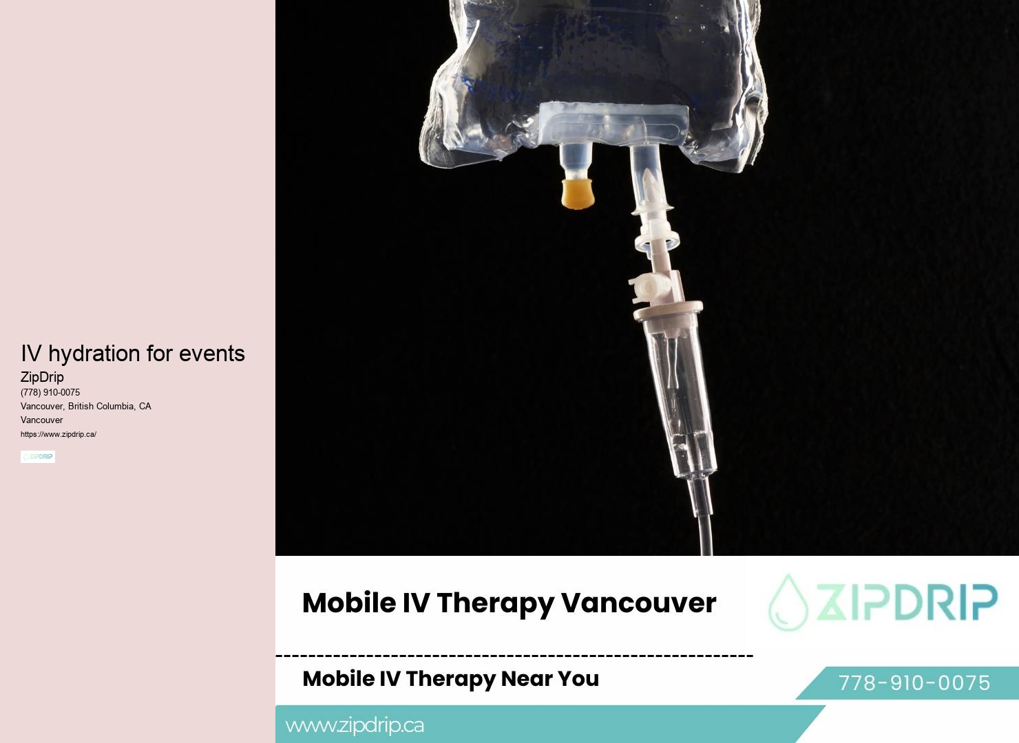 Intravenous hydration