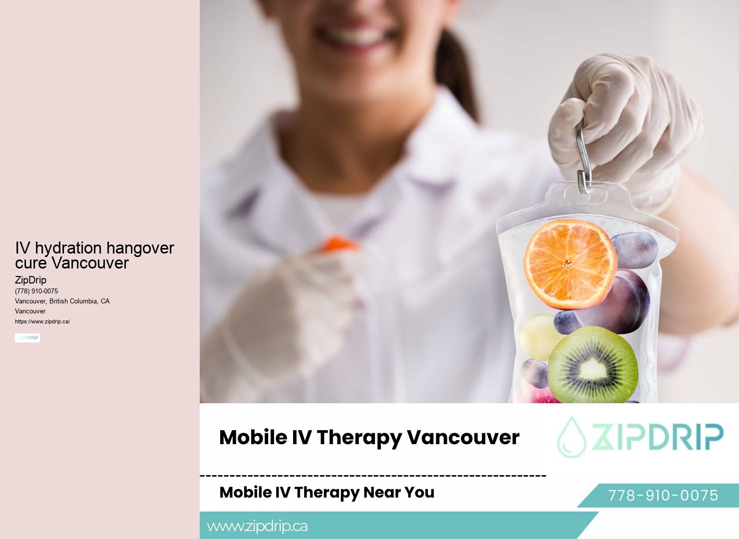 Intravenous hydration therapy