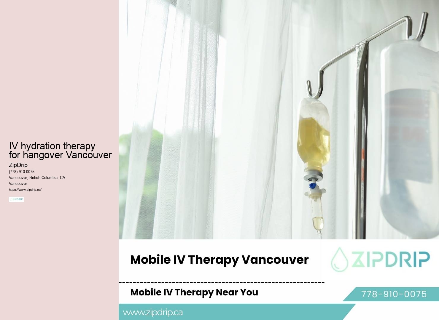 Vancouver IV infusion for immune system support and wellness