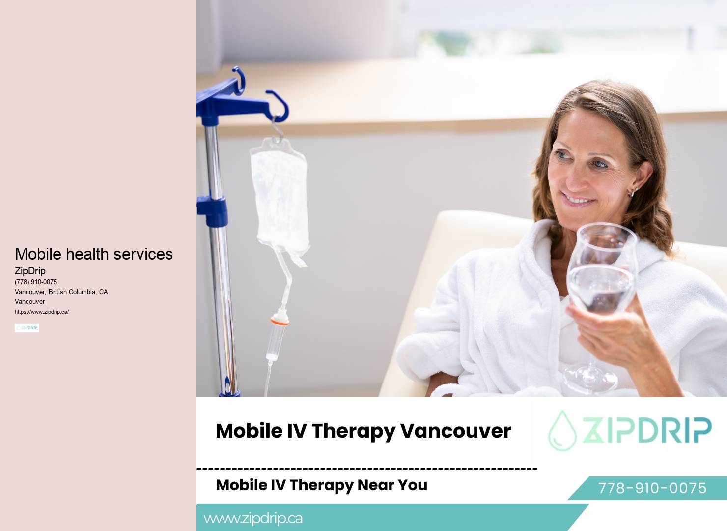 IV therapy for boosting recovery after surgery in Vancouver