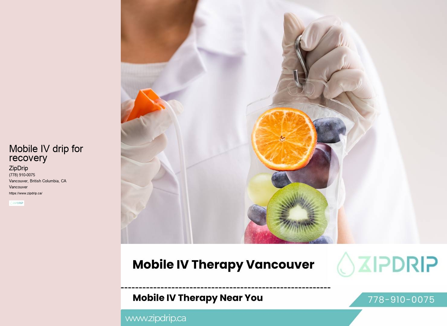 IV hydration bus Vancouver