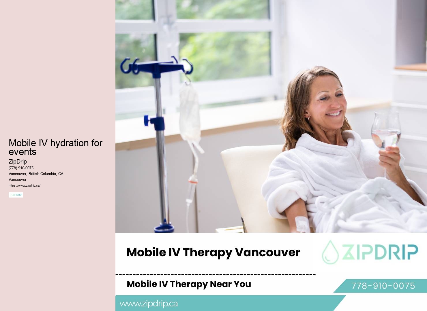 IV therapy for seasonal allergies relief in Vancouver