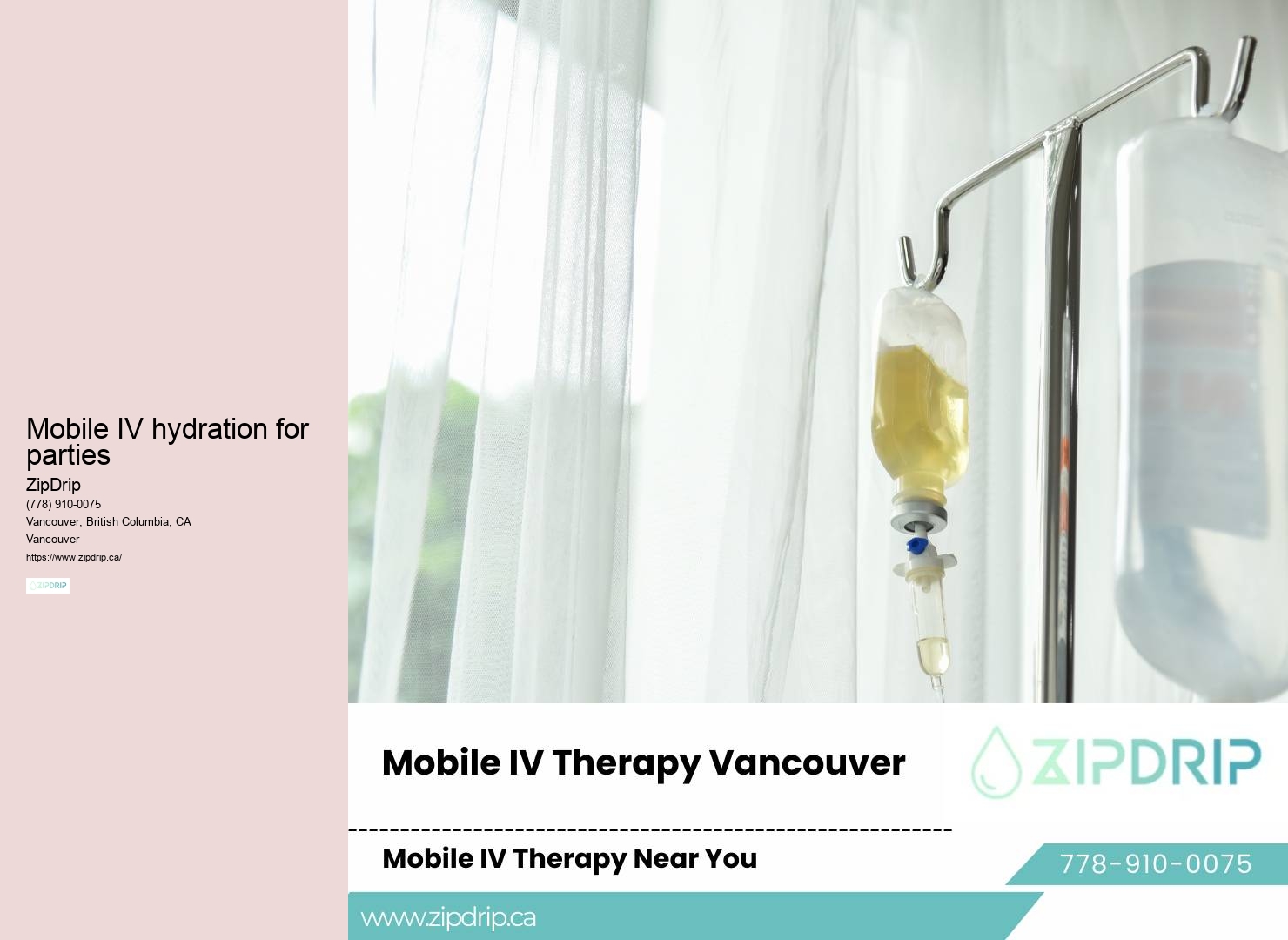 IV therapy for athletic performance enhancement Vancouver