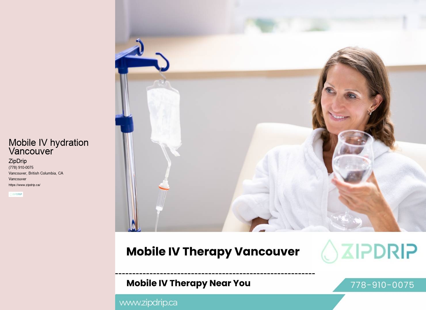 Hydration IV for hangover