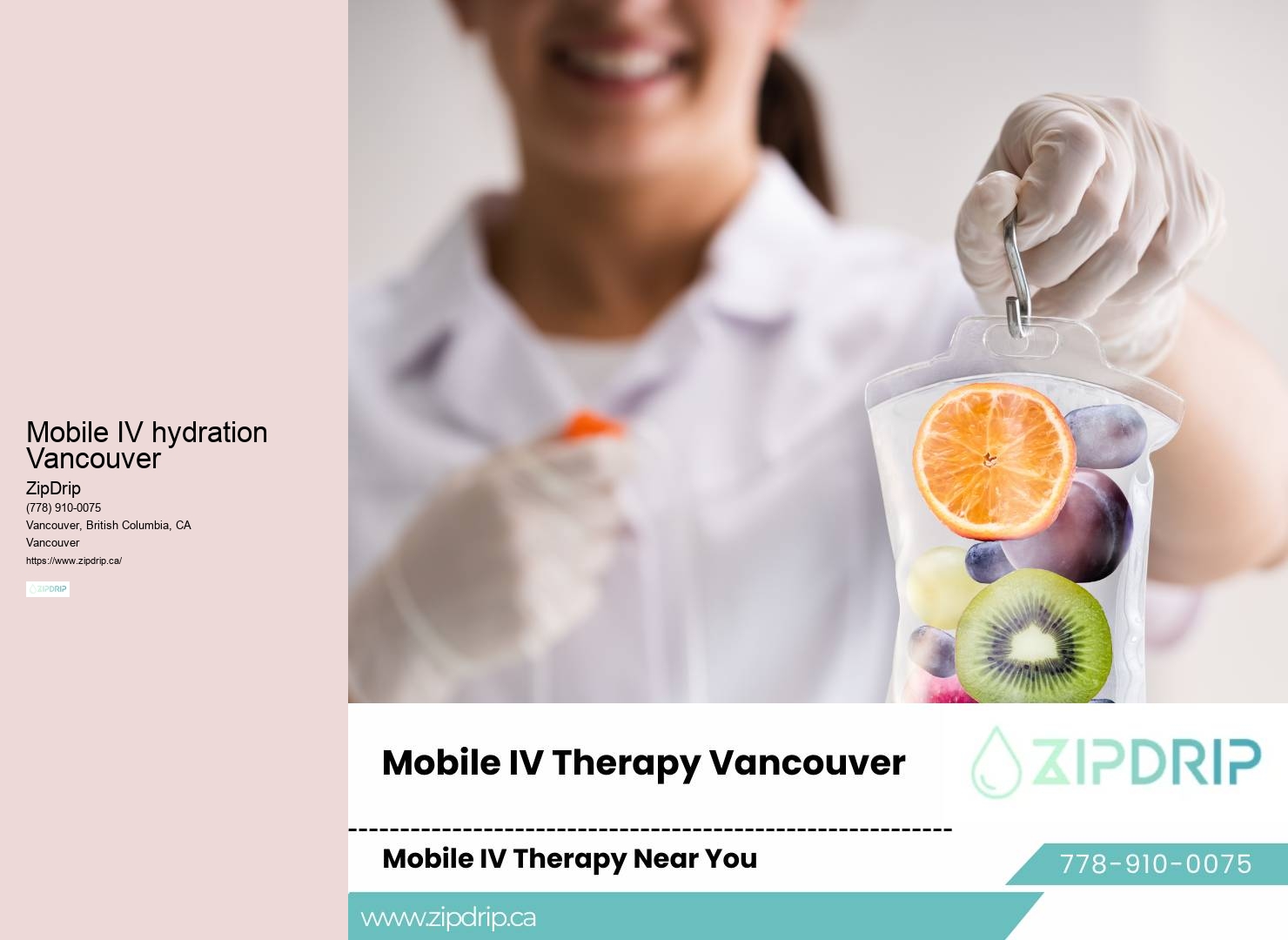 Vancouver IV hydration for sports recovery and performance