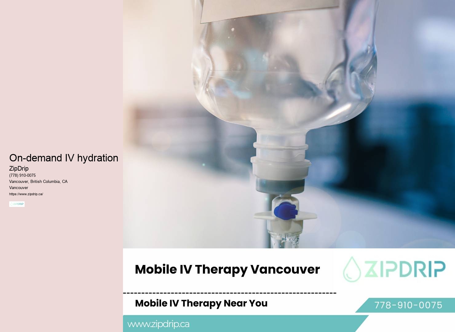 Mobile IV drip service