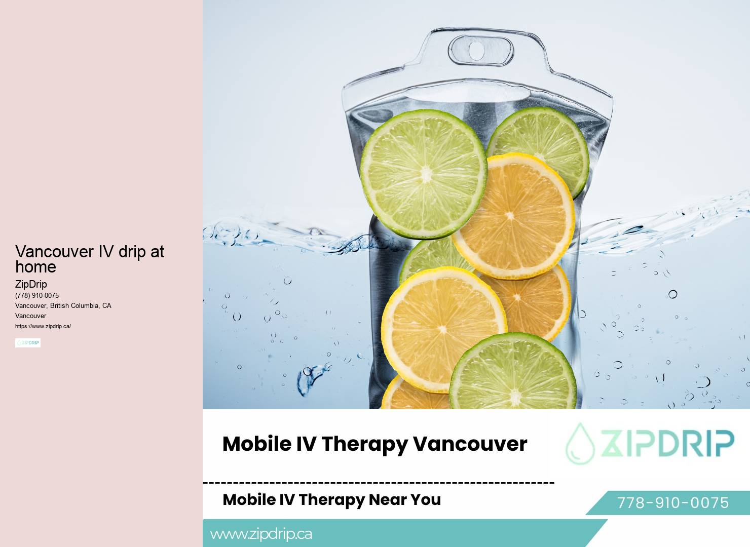 Vancouver mobile IV service