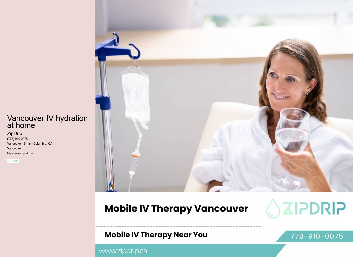 IV fluid therapy for hydration Vancouver