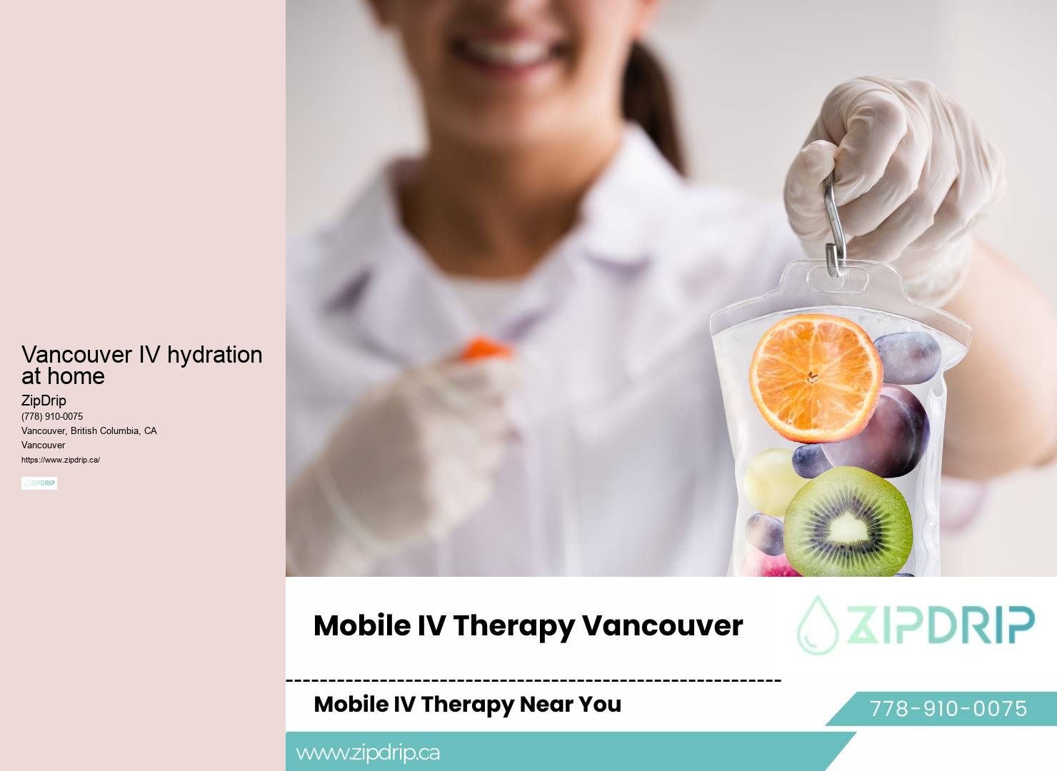 IV infusion for chronic pain management Vancouver