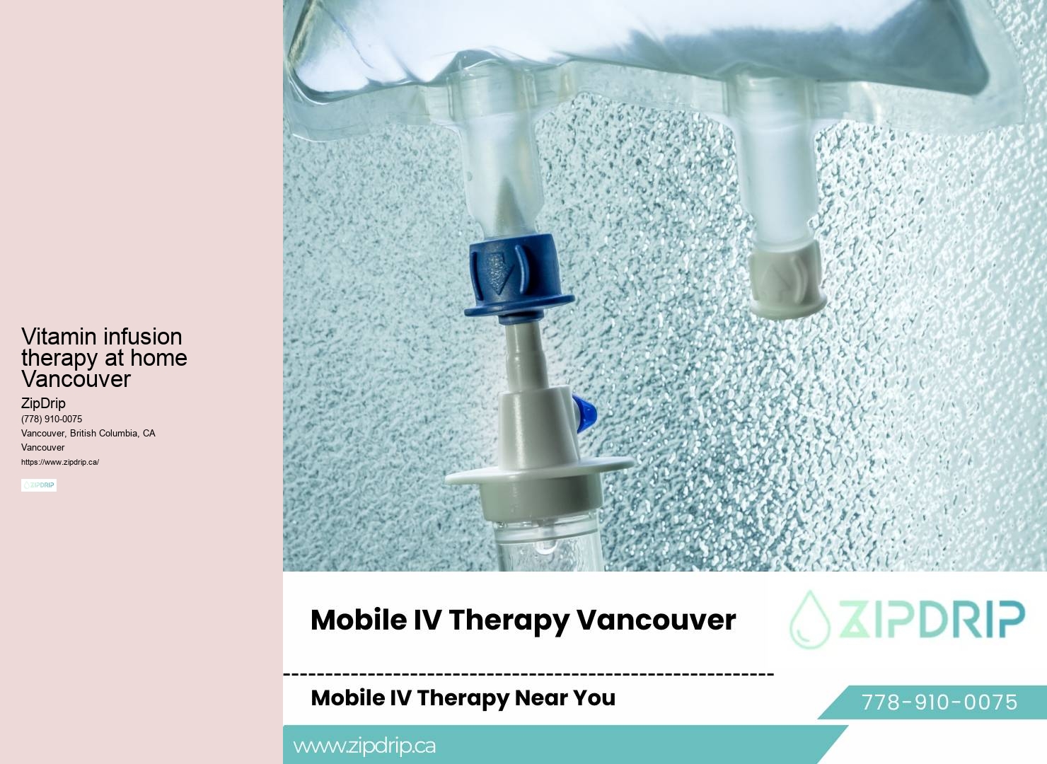 Vancouver IV drip for hydration and immune system support