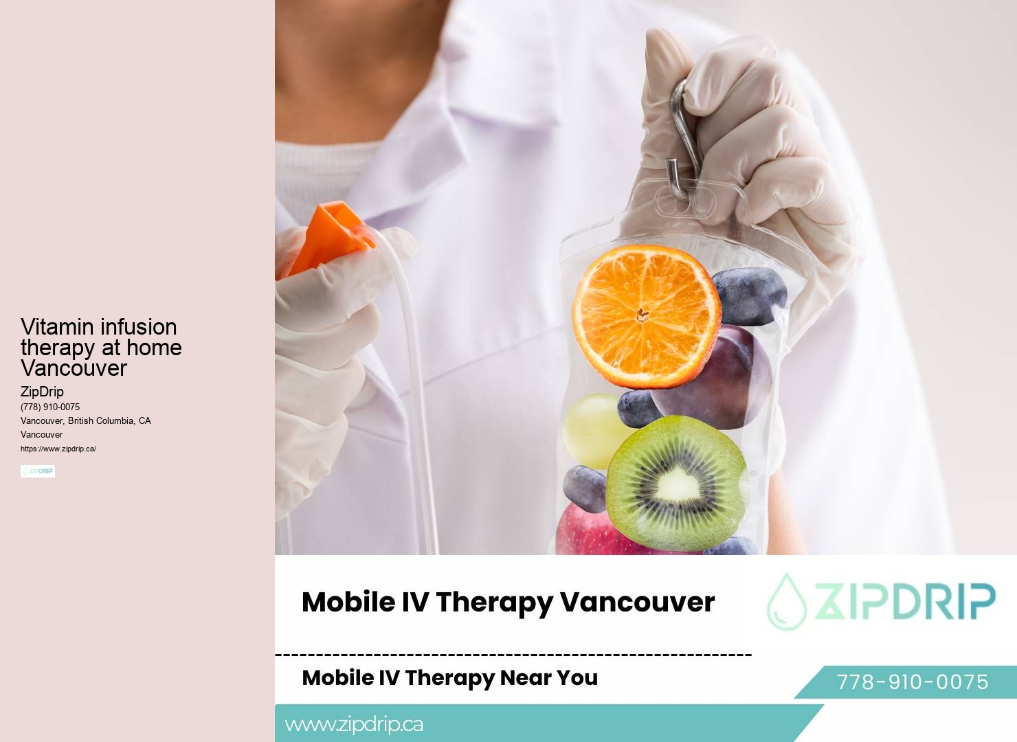 On-the-go IV therapy Vancouver