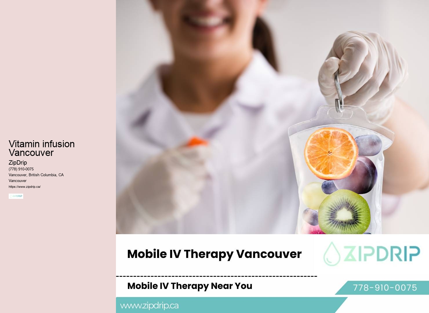 Vancouver IV therapy for general health maintenance