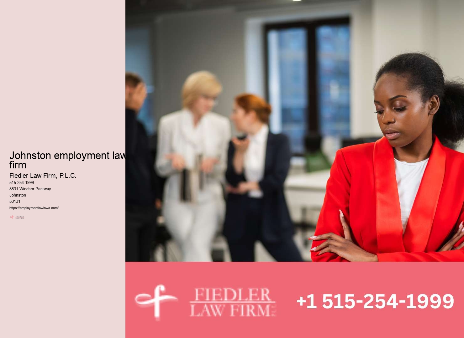 Employment Lawyer Johnston legal employer rights