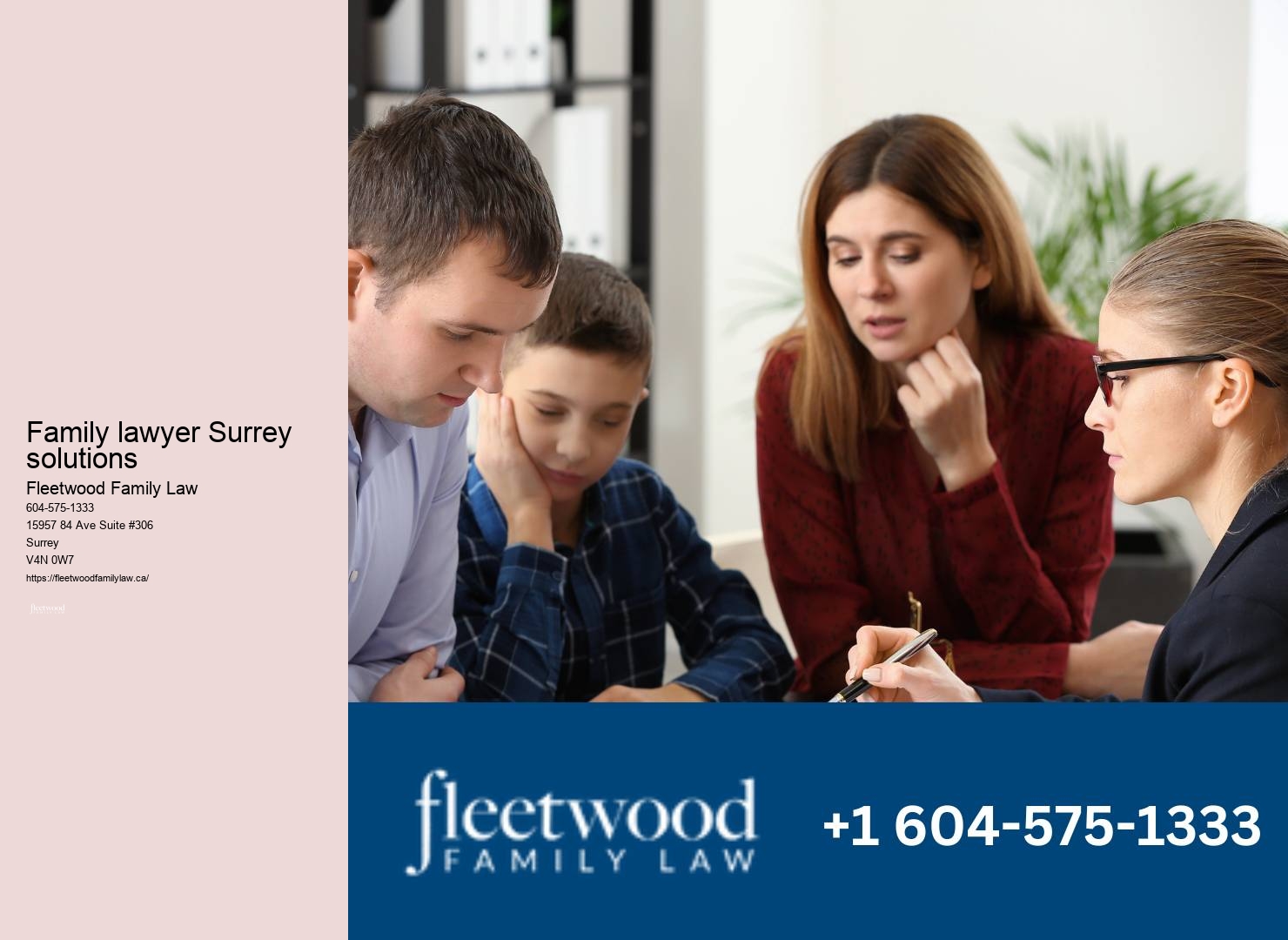 Family lawyer services committed to protecting Surrey's families