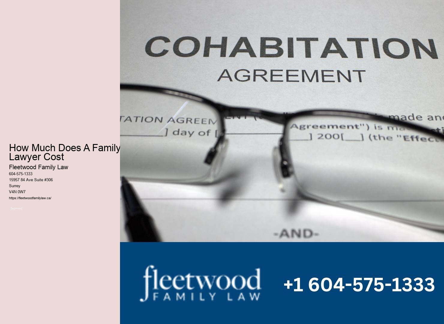 Family lawyer service fees