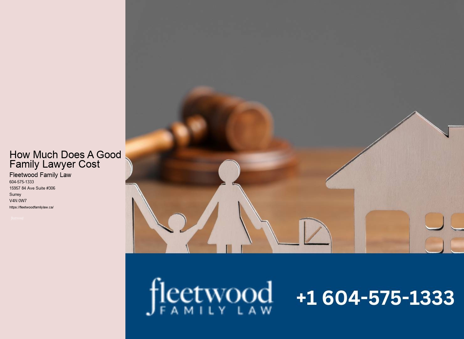 Family lawyer cost structures