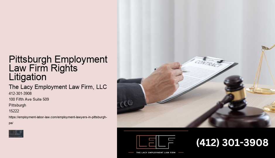 Pittsburgh Employment Law Firm Assistance